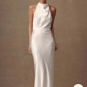 MESHKI Satin Cowl Maxi Dress